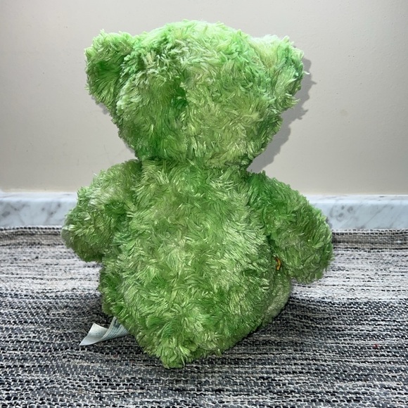 Build A Bear 4 Leaf Clover St. Patrick's Day green plush stuffed animal - Picture 4 of 6
